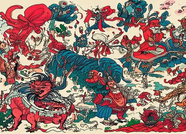 古代故事简笔画大全、中国古代民间故事简笔画