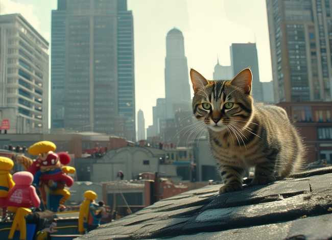 野猫的城市讲故事 - 幼儿园大班说课稿-《野猫的城市》