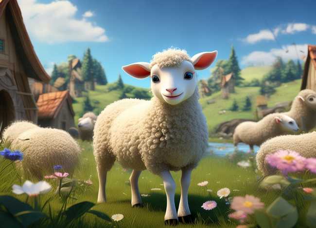 小朋友讲故事聪明的小羊、二年级童话故事 小朋友讲故事聪明的小羊、二年级童话故事