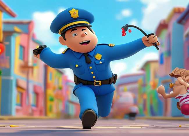 警察抓小偷的图片卡通；自我介绍周记300字