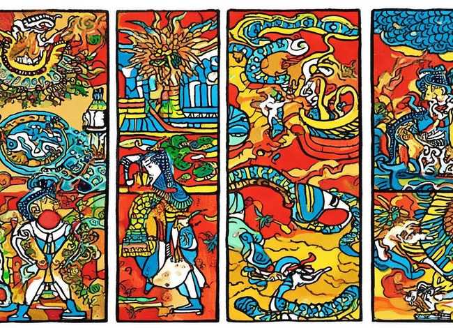 古时候的故事简笔画 - 中国古代神话故事连环画简笔画