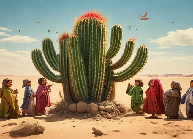 仙人掌的绘本 沙漠儿童插画-《使至塞上》的插图该如何画 仙人掌的绘本 沙漠儿童插画-《使至塞上》的插图该如何画