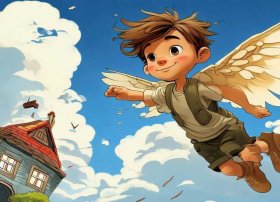 儿童童话绘本画（【童话名著·绘本】瑞典·林格伦《小飞人卡尔松》）