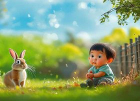 成语故事儿童画；守株待兔成语故事绘本