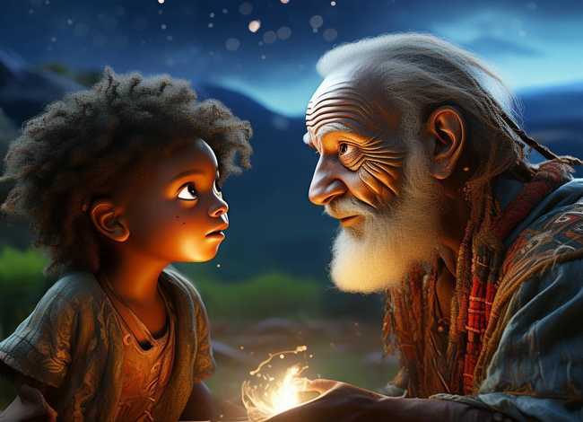 魔法师的故事儿童 - 安徒生童话故事-非洲魔法师