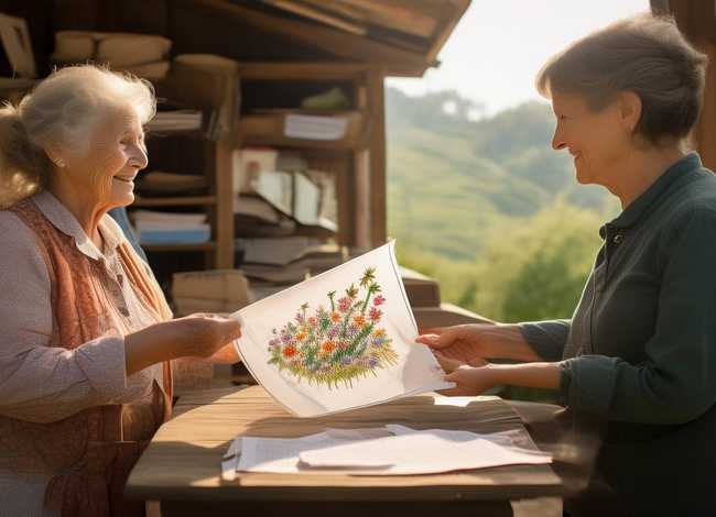 邮递员的故事读后感，《手绢上的花田》读后感