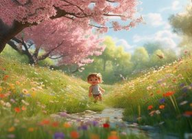 关于春天的幼儿简短故事 - 描写春天的故事