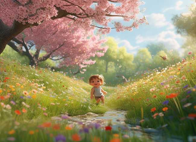 关于春天的幼儿简短故事 - 描写春天的故事