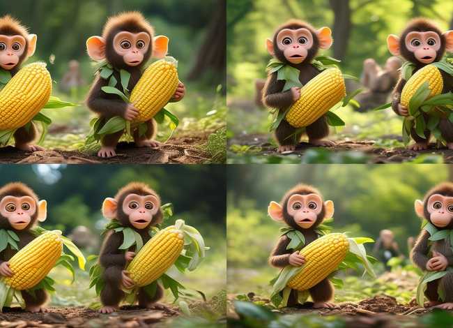 猴子掰玉米的故事完整版（小猴子掰玉米为什么后来又把玉米全扔了）