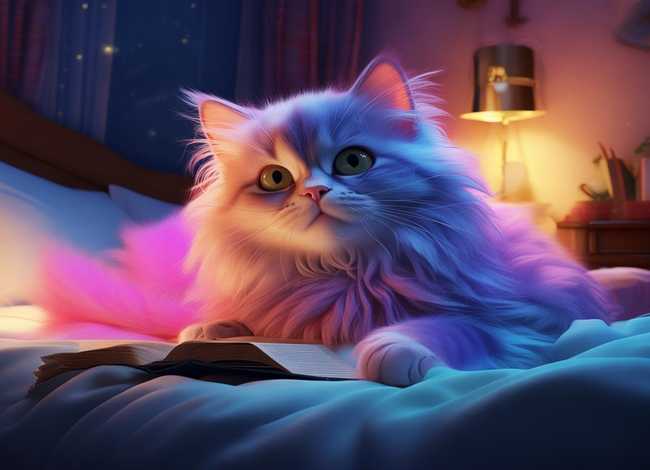 猫故事睡前故事，会变颜色的小花猫睡前故事