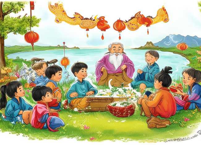 屈原的故事儿童版绘本 - 《端午节的由来》儿童故事绘本分享