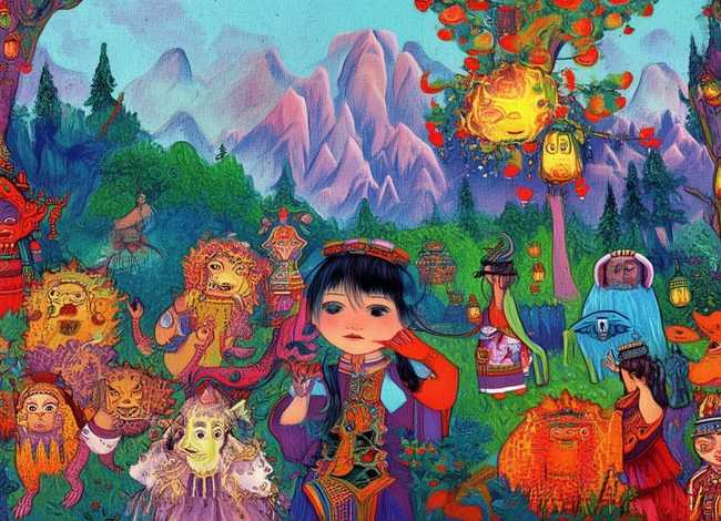 民间故事神话故事儿童、我国少数民族神话故事