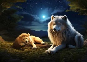 怪兽故事大全睡前故事 儿童睡前狮子和狼的故事-睡前大灰狼的故事大全