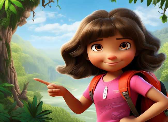爱探险的朵拉的故事在线试听了，爱探险的朵拉动画片英文版
