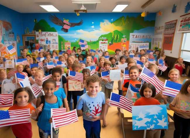 爱祖国儿童画，三年级爱国主义画怎么画好看