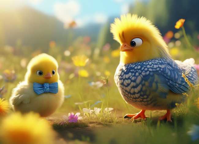 小鸡儿童故事视频，儿童故事小鸡找妈妈