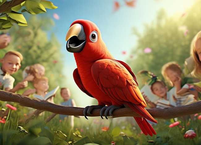 鹦鹉幼儿故事；一只鹦鹉的笑话故事