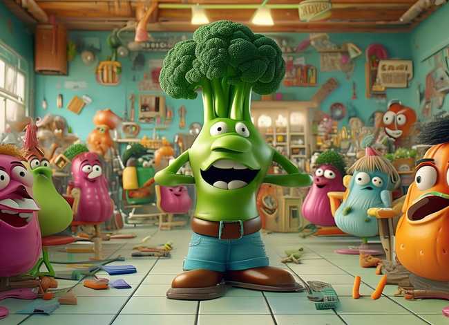 幼儿绘本故事《理发店》；绘本分享022-敢于创新、打破常规思维绘本《西兰花先生的理发店》