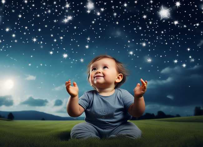 数星星儿童故事100字 - 二年级下《数星星的孩子》课文