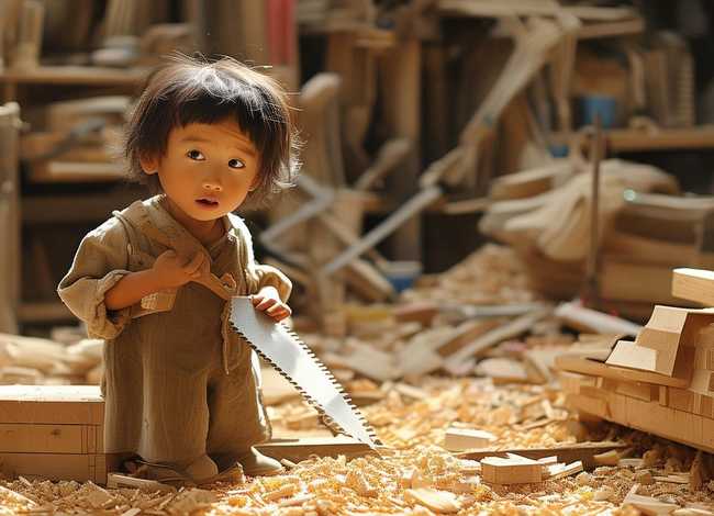 鲁班发明锯子儿童故事、鲁班发明锯子的故事100字左右急