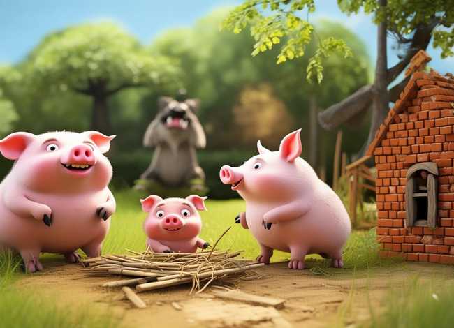 中英双语儿童故事mp3，中英双语儿童故事- The Three Little Pigs 三只小猪