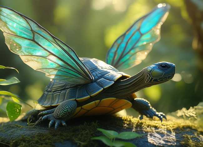 翅膀童话、童话-长翅膀的乌龟作文400字