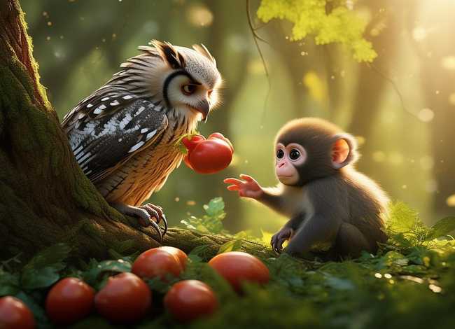 幼儿感恩故事 感恩的小猴子寓言故事