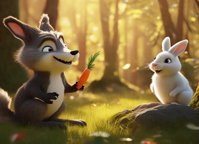 狼和兔子的故事（关于小白兔的系列笑话）