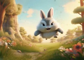 有关兔子的儿童故事大全、小飞兔吉吉(一) 会飞的兔子 童话 儿童睡前故事 讲故