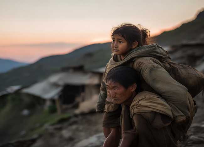 讲贫困山区儿童的电影；电影背起爸爸上学大结局