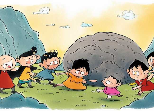 成语故事幼儿简笔画(简笔画成语故事愚公移山) 成语故事幼儿简笔画(简笔画成语故事愚公移山)