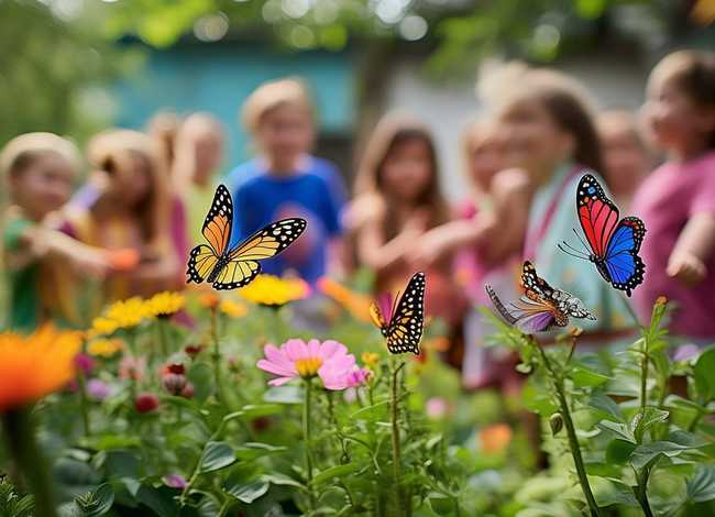 幼儿园多角色故事 - 幼儿园中班语言教案《三只蝴蝶》