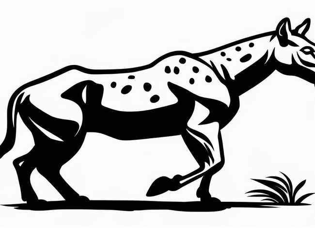 豹的图画、猎豹的简笔画图片大全(越简单越好)