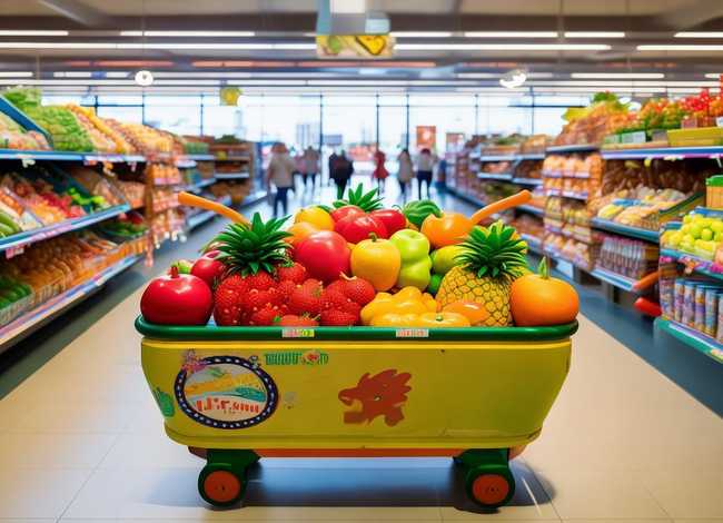 儿童水果车简笔画,超市里的东西咋画 儿童水果车简笔画,超市里的东西咋画