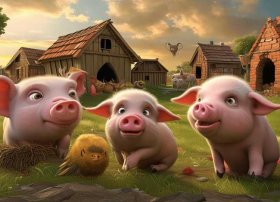 三只小猪故事视频完整版（三只小猪和其它家禽之间的故事(四)）