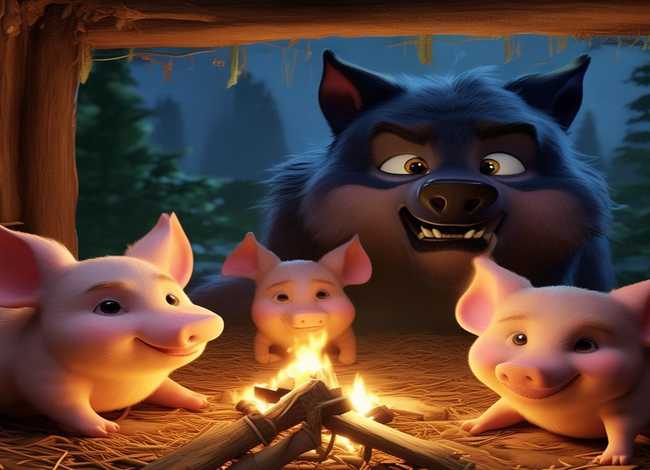 儿童故事三只小猪和大灰狼的故事（三只小猪故事完整原文）