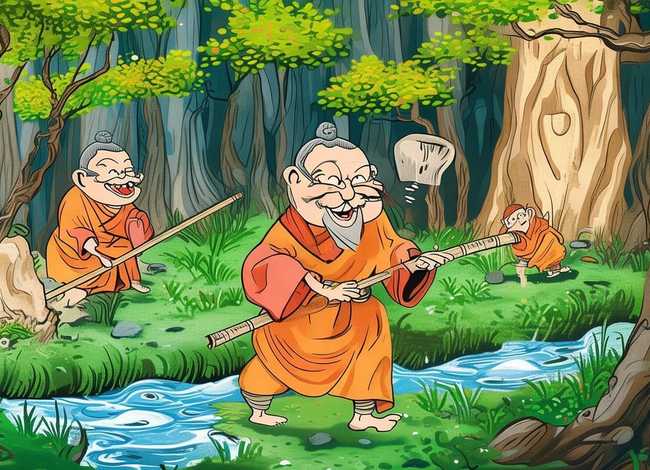 儿童故事三个和尚绘本ppt、经典童话故事系列绘本-三个和尚内容简介