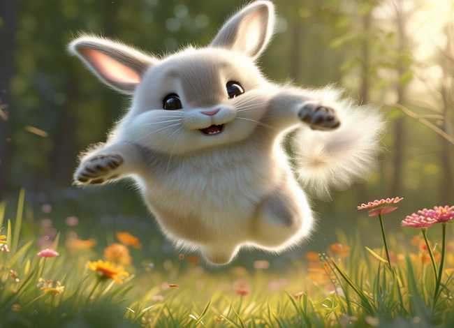 有关兔子的儿童故事大全、小飞兔吉吉(一) 会飞的兔子 童话 儿童睡前故事 讲故事