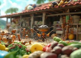 儿童英语故事ppt课件，儿童故事-小蚂蚁的仓库