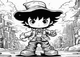 jojo黑白画插画，嘿嘿~~~