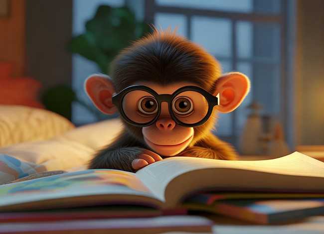 保护眼睛的故事；睡前小故事 小猴成了近视眼