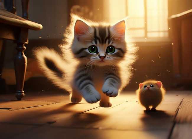 猫抓老鼠故事睡前；小猫咪的故事睡前故事