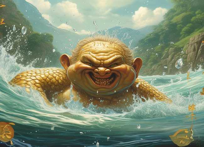 大禹治水的儿童故事绘本 - 河神的汗水告诉是什么道理 大禹治水的儿童故事绘本 - 河神的汗水告诉是什么道理