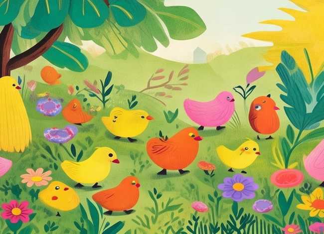 幼儿故事我知道的图片、彩色的小鸡儿童故事 幼儿故事我知道的图片、彩色的小鸡儿童故事