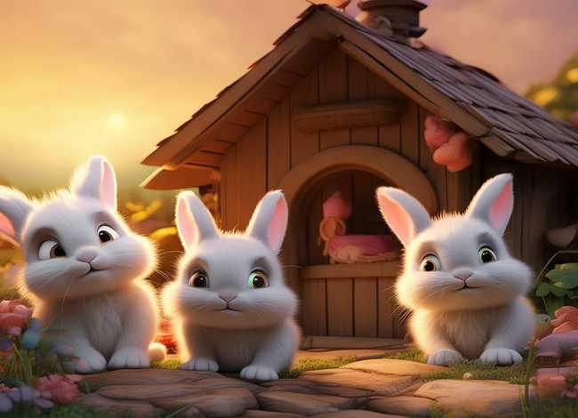 兔子的故事儿童版 三只小兔的故事 儿童睡前故事三只小兔 兔子的故事儿童版 三只小兔的故事 儿童睡前故事三只小兔