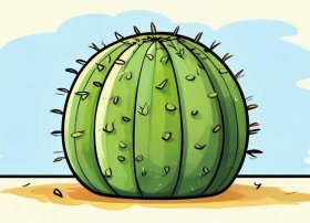 仙人掌儿童画图片、用线条画的仙人掌怎么画