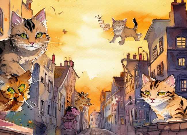 故事《野猫的城市》，【蒙氏阅读(大一班)诗歌内容】 蒙氏诗歌