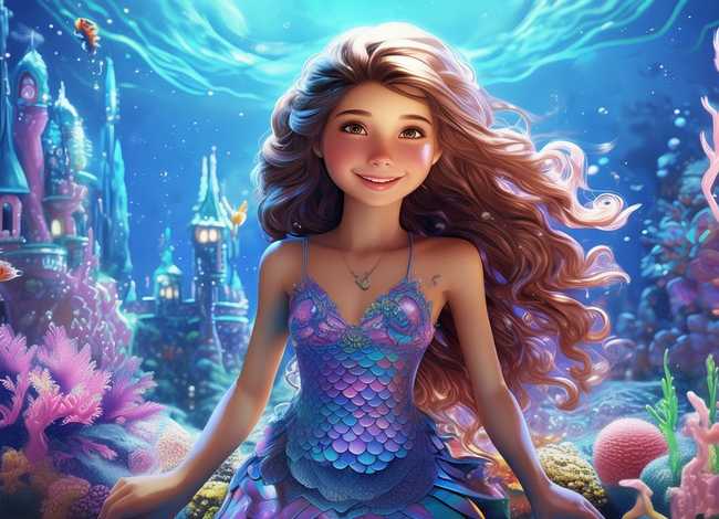 美人鱼儿童视频；儿童儿歌童谣童话故事-小美人鱼的海底王国