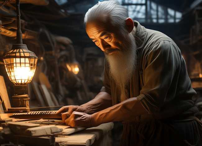 鲁班造锯的故事拼音版、鲁班发明锯子的故事,要多!!!急