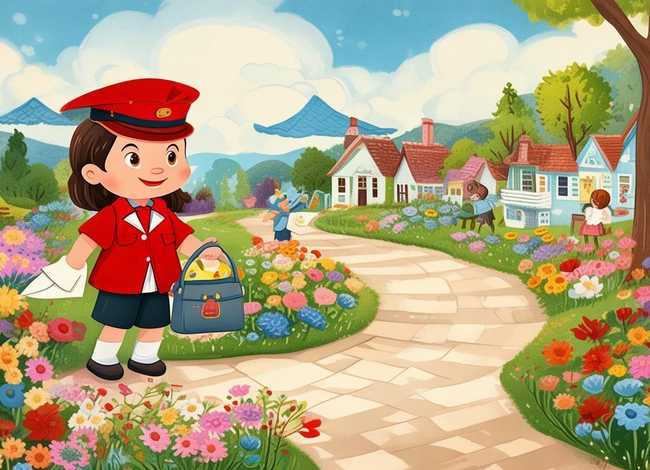 幼儿邮递员绘本故事 小学二年级语文《开满鲜花的小路》原文、教案及教学反思